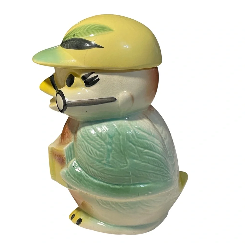 Vintage RRP "Hootie Owl" "Wise Bird" Ceramic Cookie Jar "Cookie Stories" Book - Picture 3 of 16